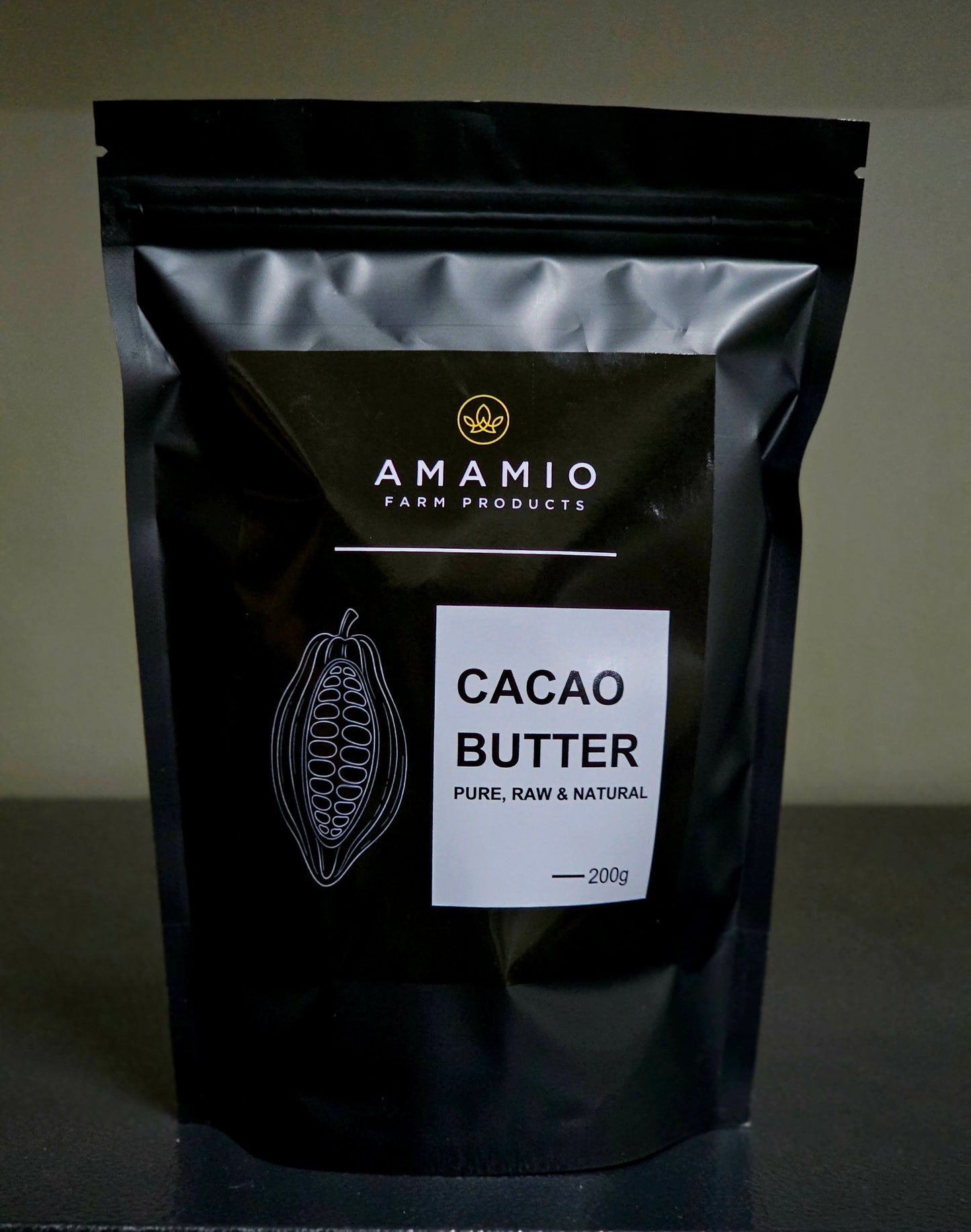 CACAO BUTTER - RAW. PURE.UNREFINED 200 g