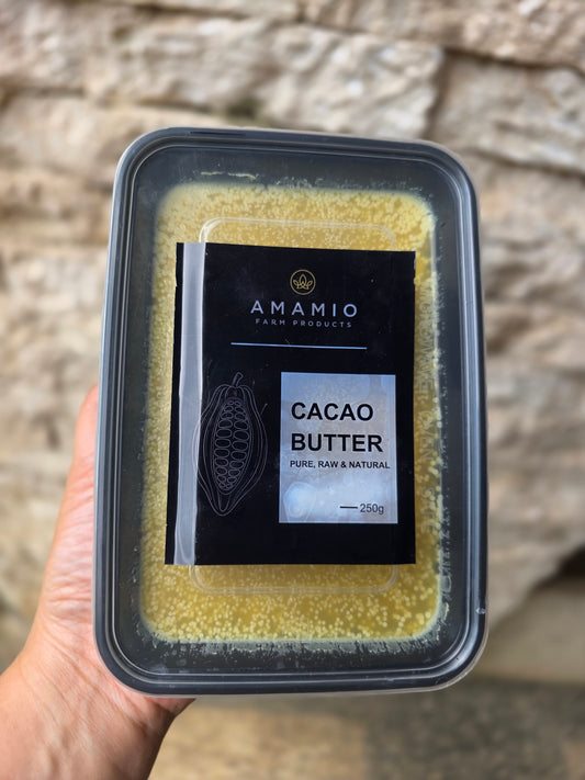 CACAO BUTTER - RAW. PURE.UNREFINED 200 g