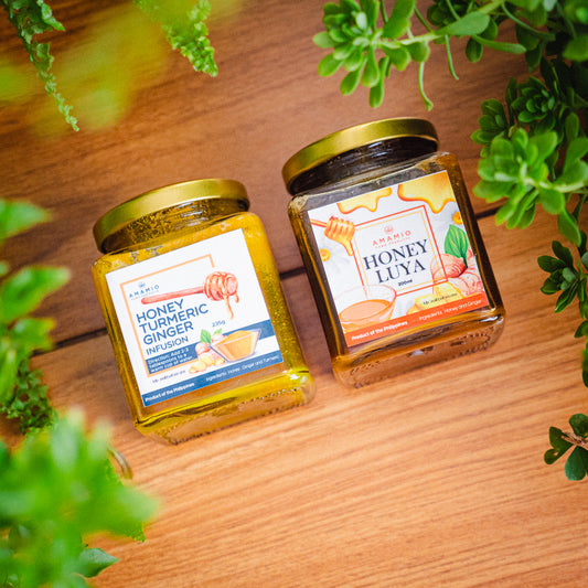 Honey infused ginger + Honey infused turmeric