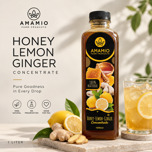 1 liter honey lemon ginger concentrate