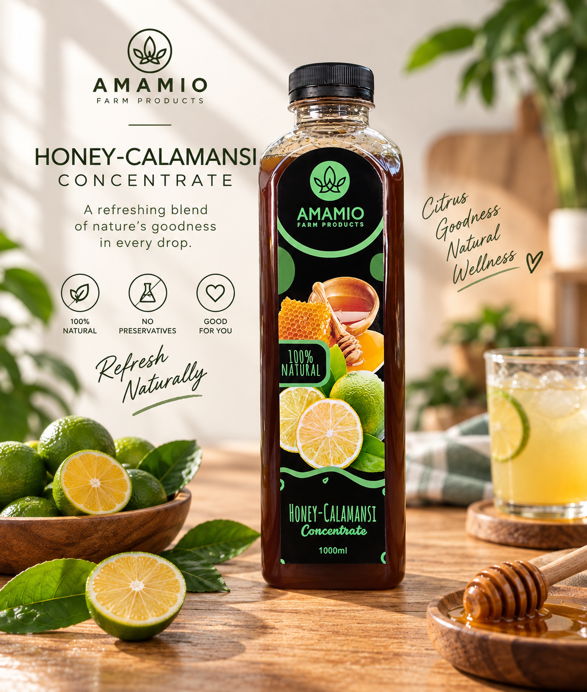 1 liter honey calamansi concentrate